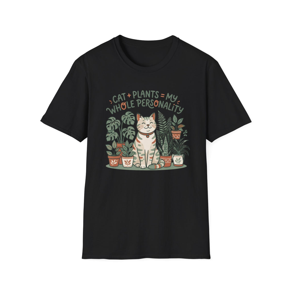 Cat + Plants T‑Shirt