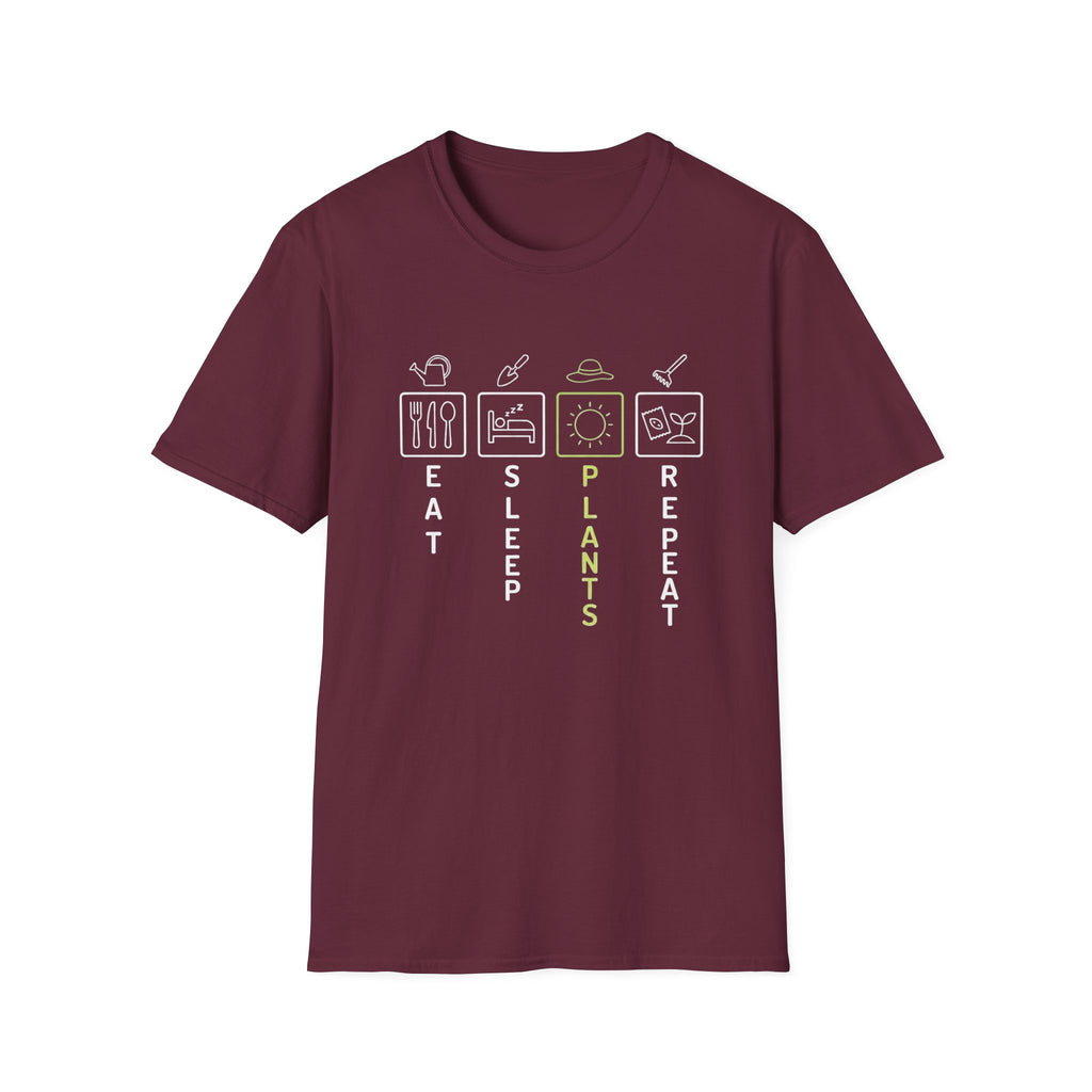 Eat Sleep Plants Repeat T-Shirt