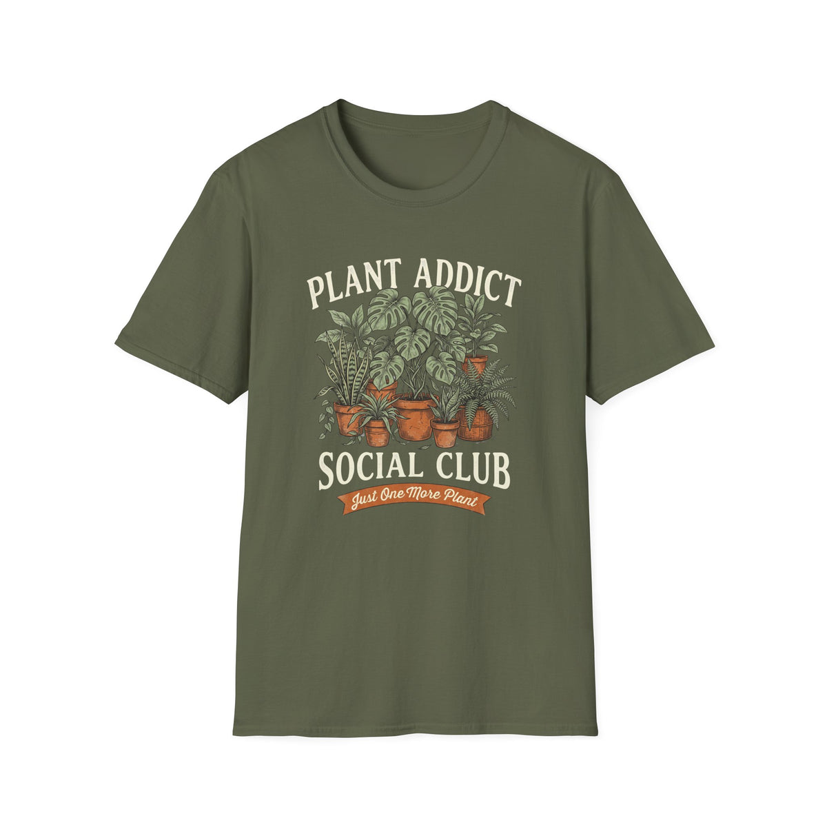 Vintage Potted Plants Graphic T-Shirt