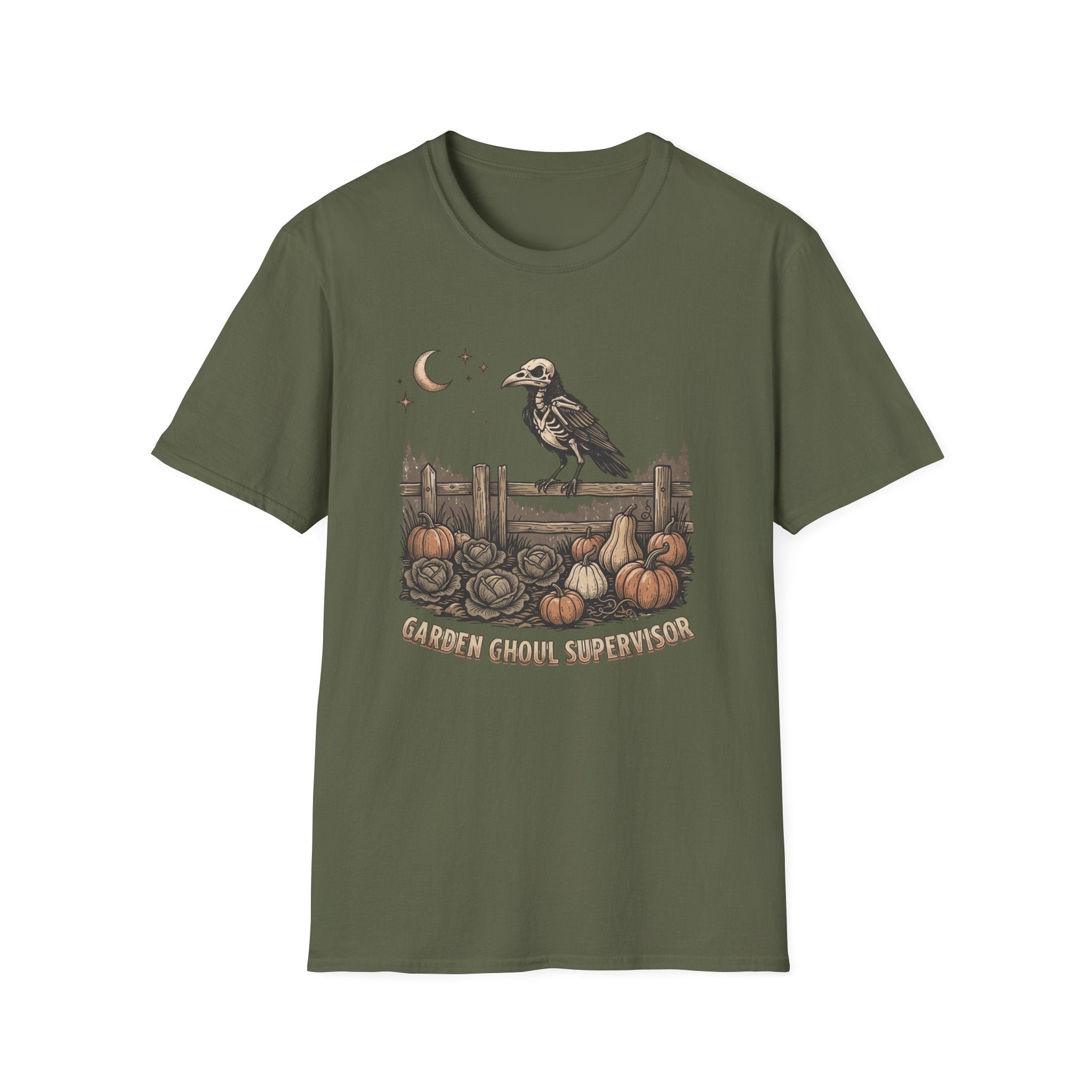 Crow Raven Pumpkin Patch T‑Shirt