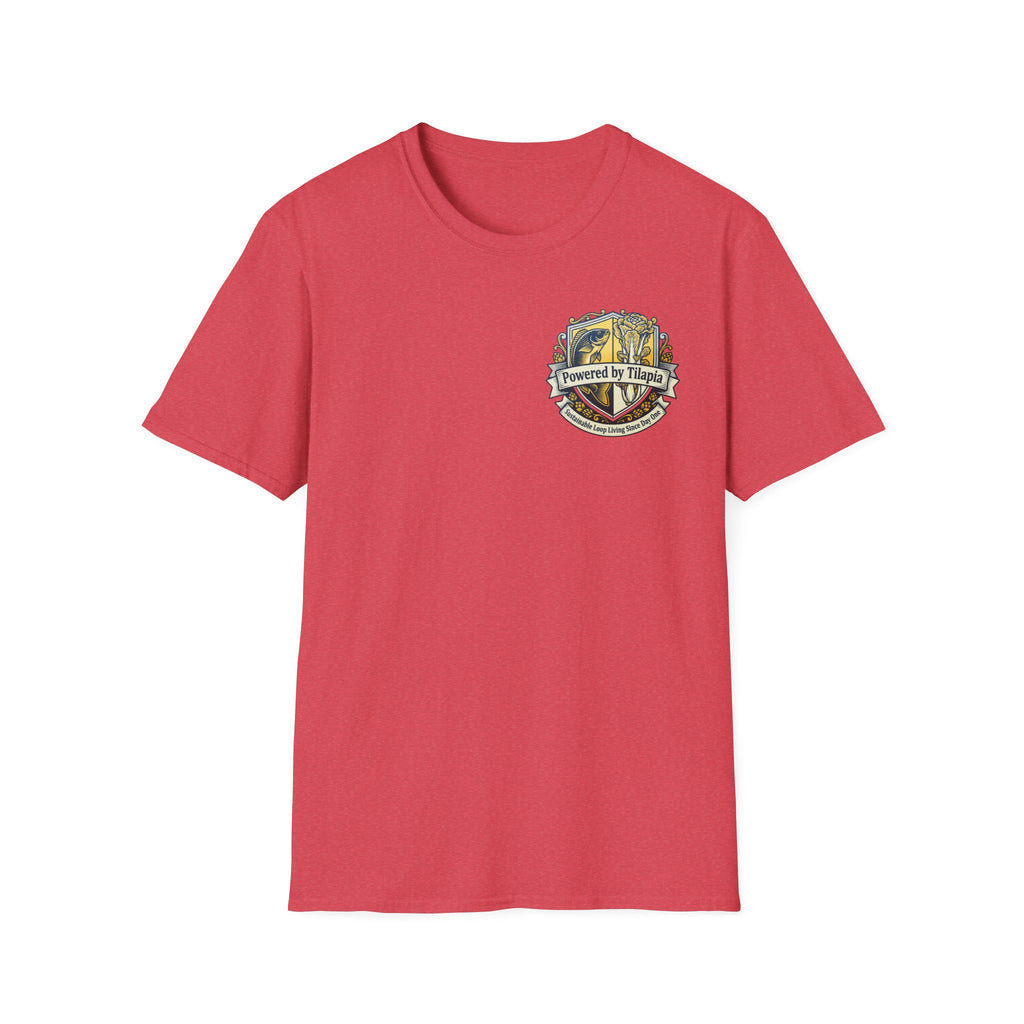 "Powered by Tilapia" Crest Graphic T-Shirt