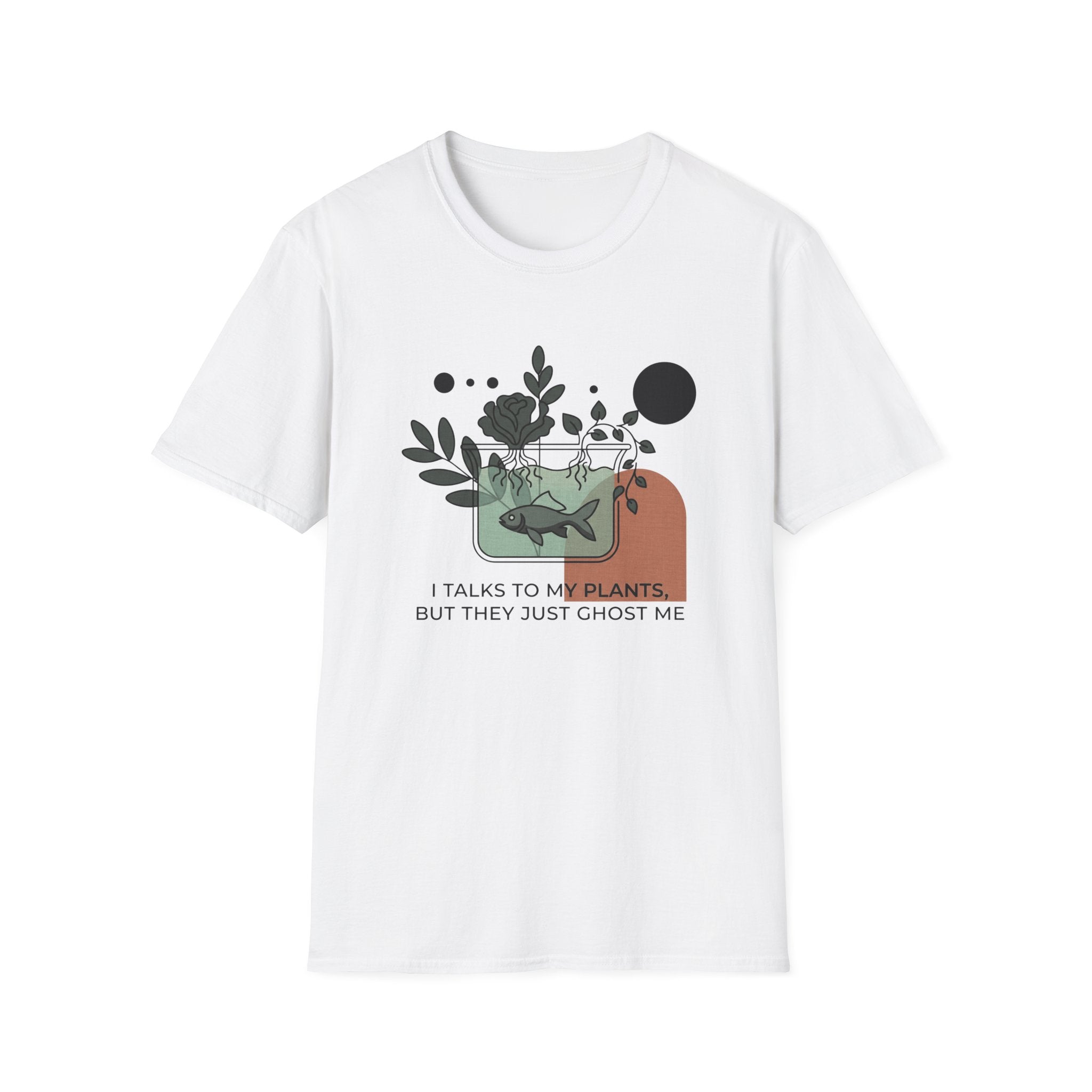 Plant & Fish Graphic T-Shirt