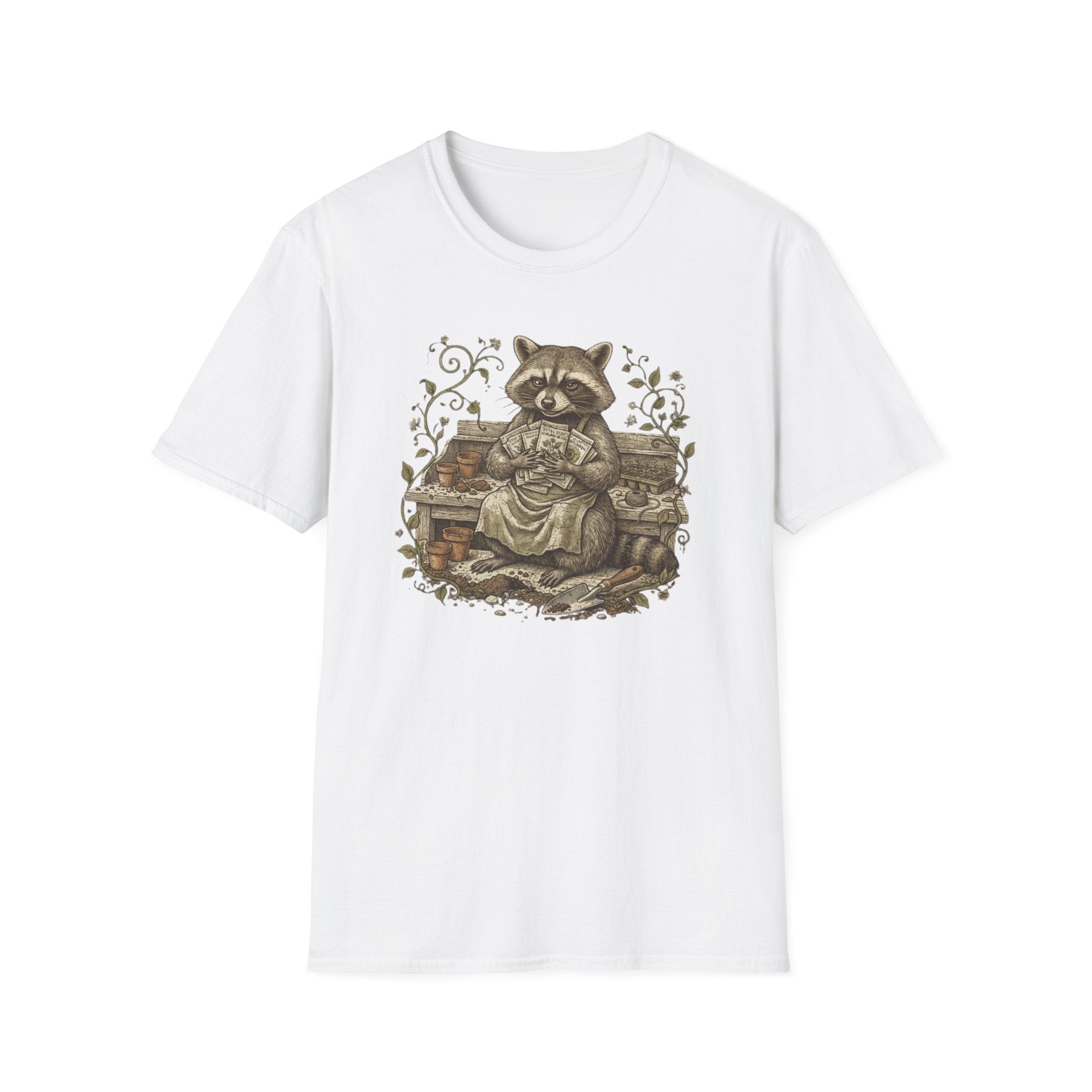 Raccoon Gardening T-Shirt