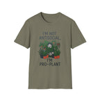 I'm Not Antisocial, I'm Pro‑Plant T-Shirt