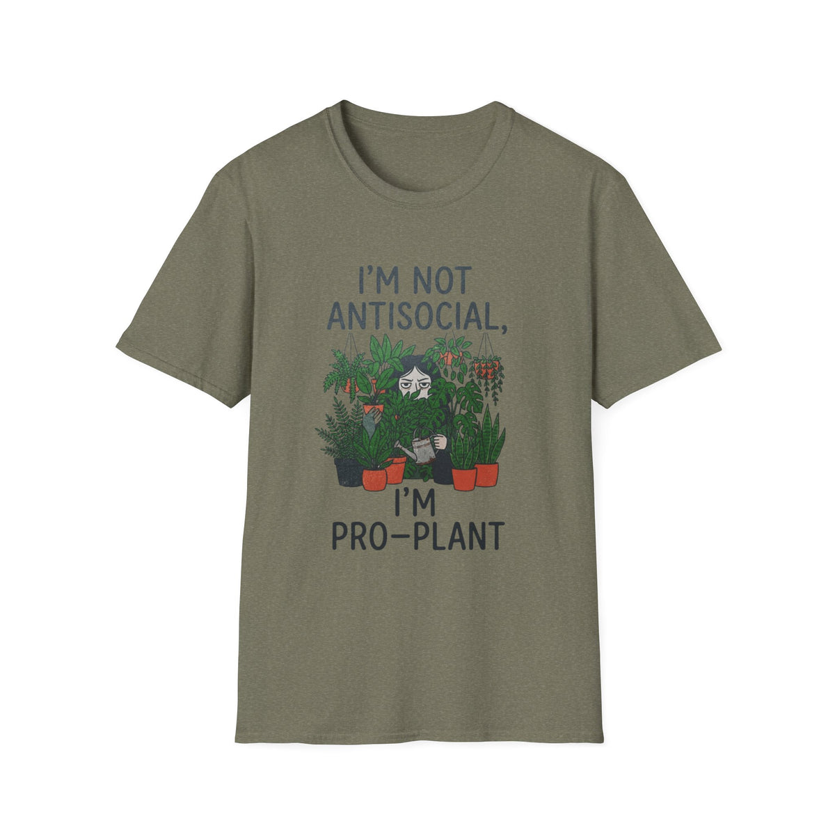 I'm Not Antisocial, I'm Pro‑Plant T-Shirt