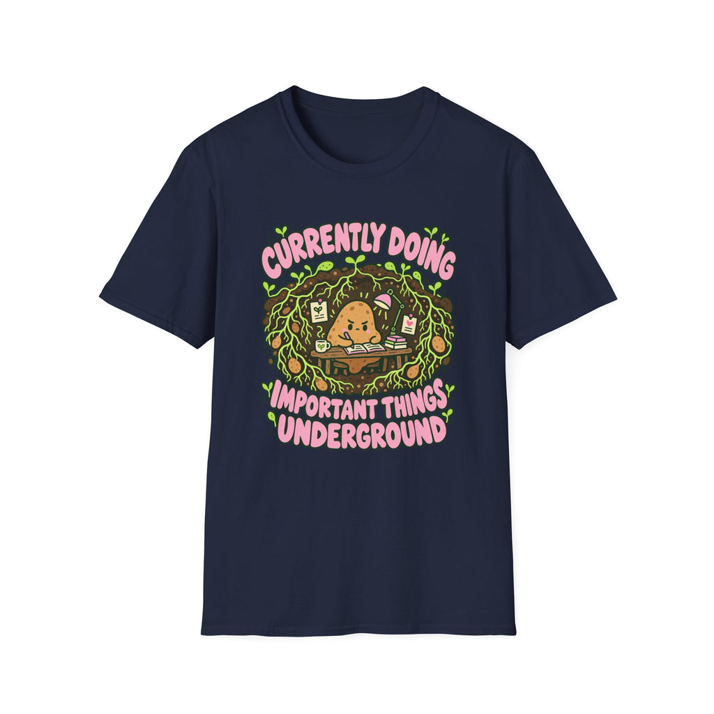 potato working at a underground T-Shirt