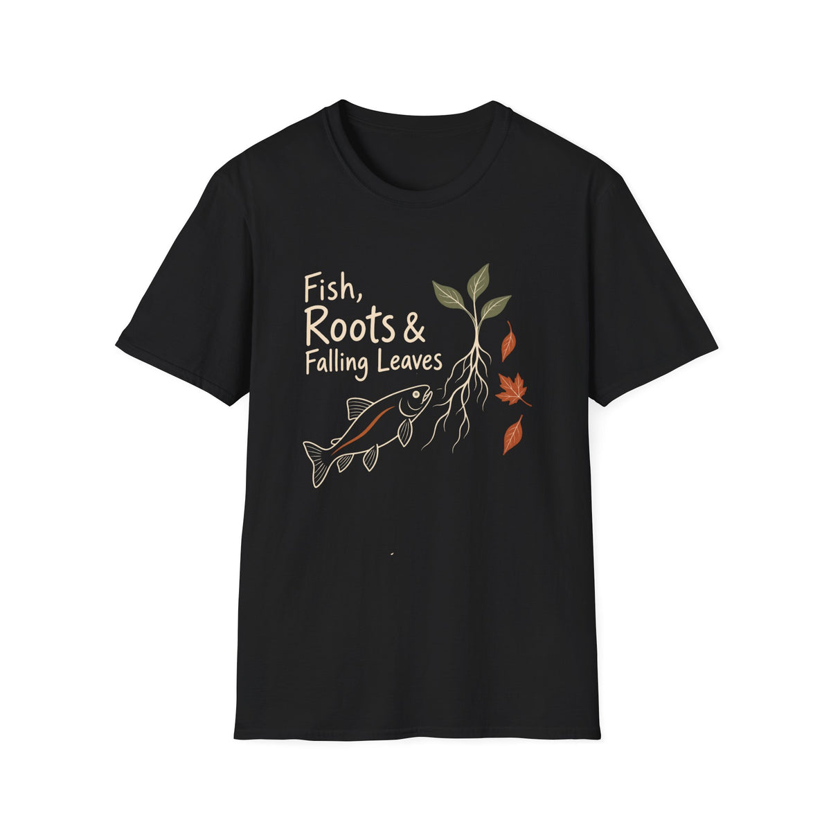 Fish, Roots & Falling Leaves T-Shirt