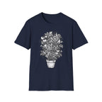 Floral Doodle Potted Plant T-Shirt