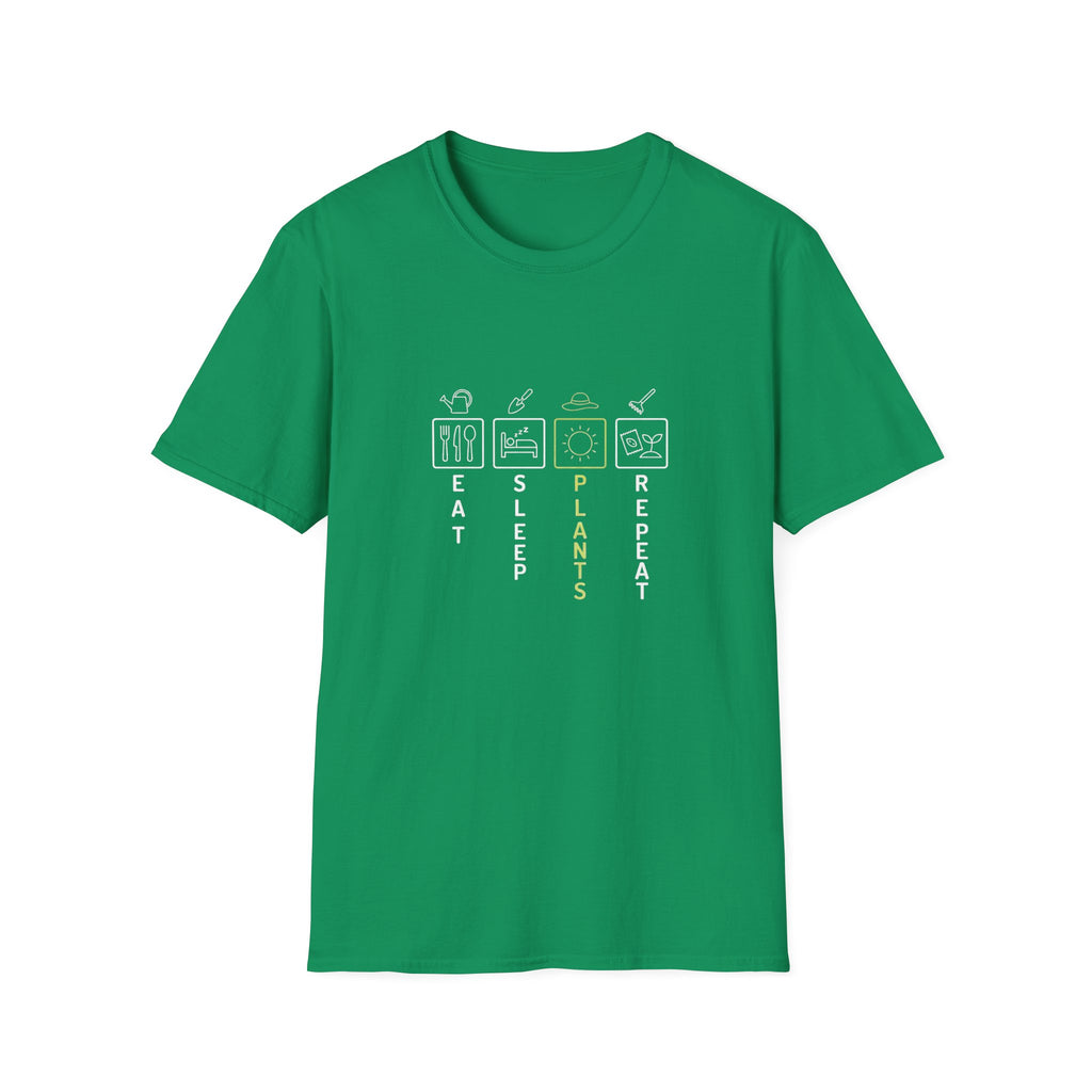 Eat Sleep Plants Repeat Graphic T-Shirt