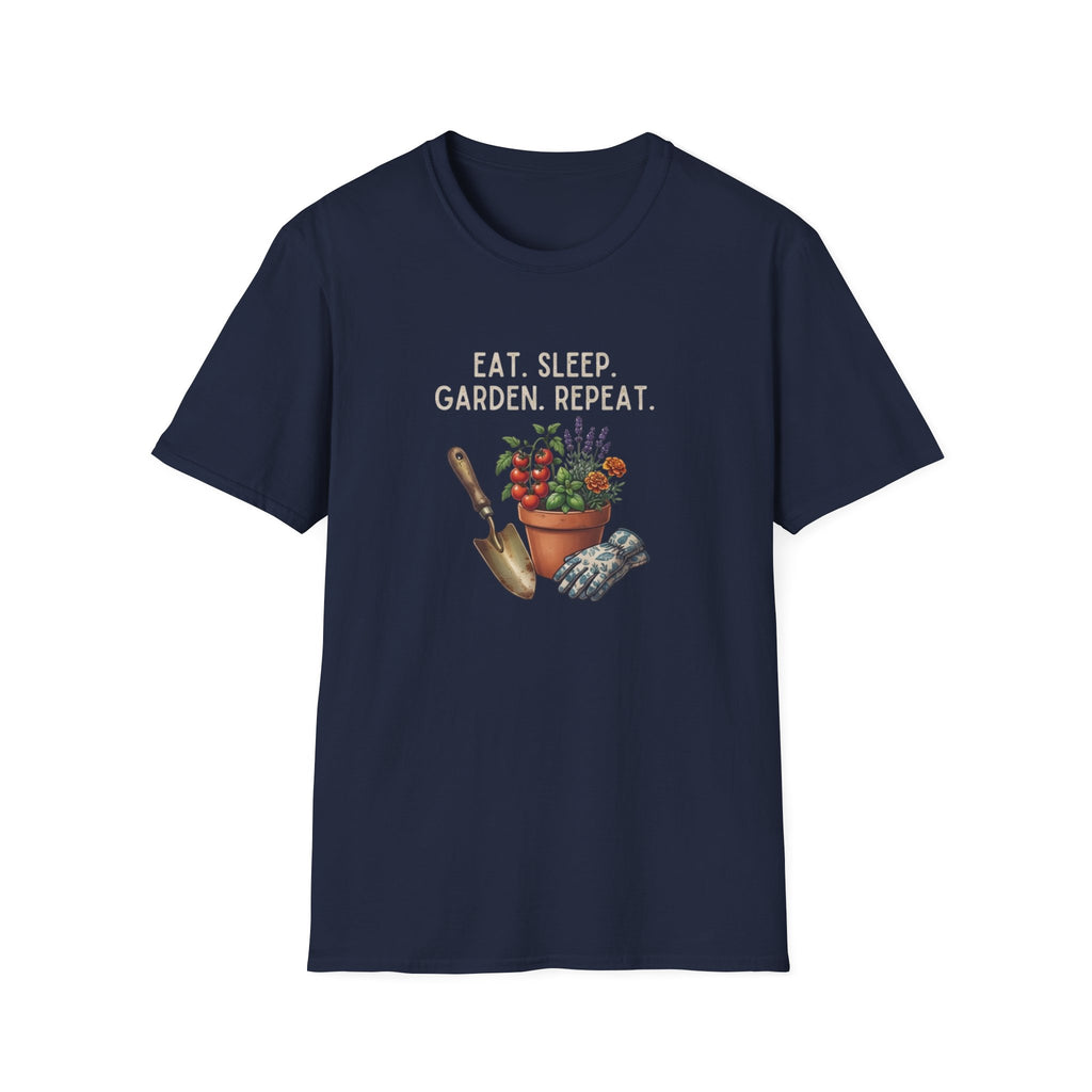 "Eat. Sleep. Garden. Repeat."T-Shirt