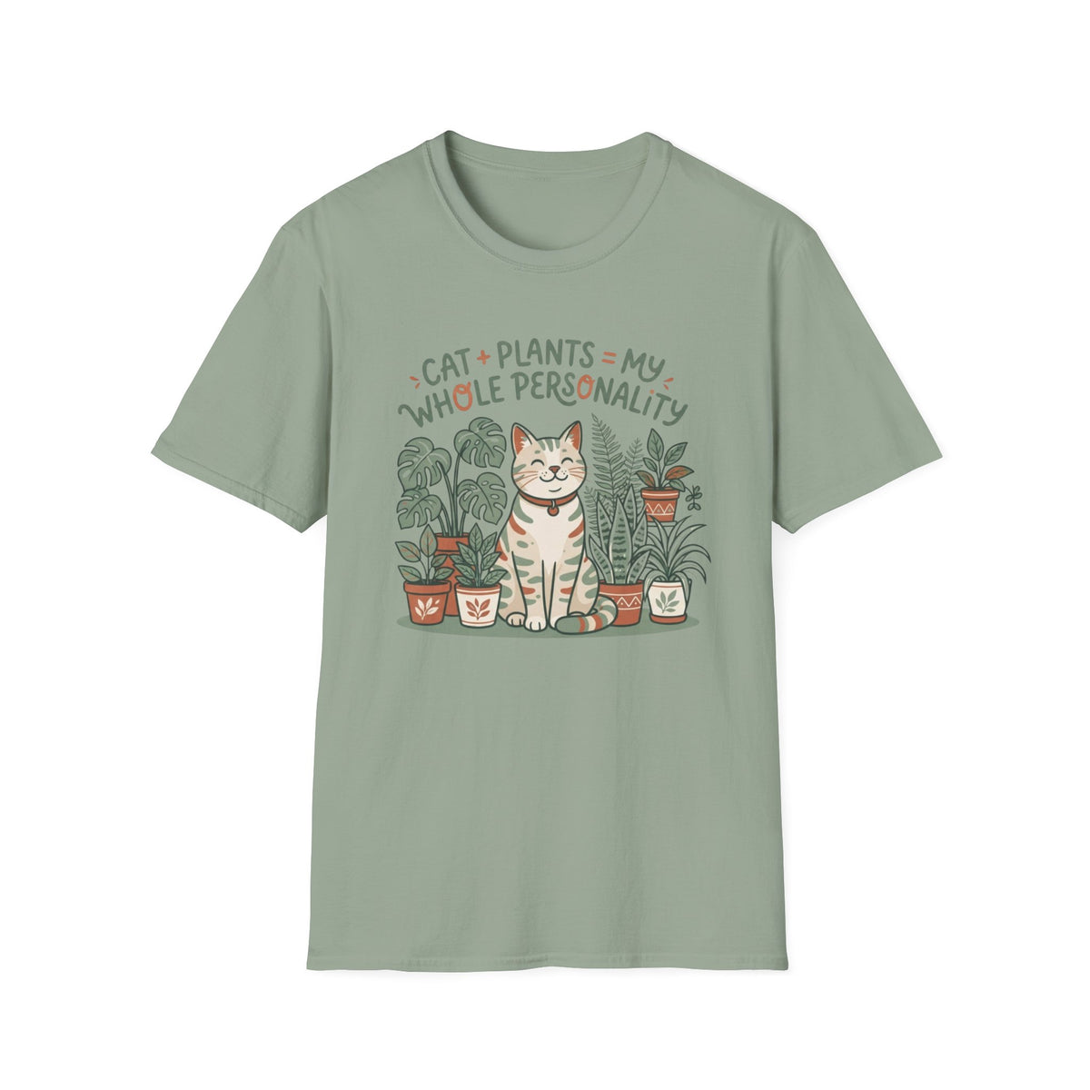 Cat + Plants T‑Shirt