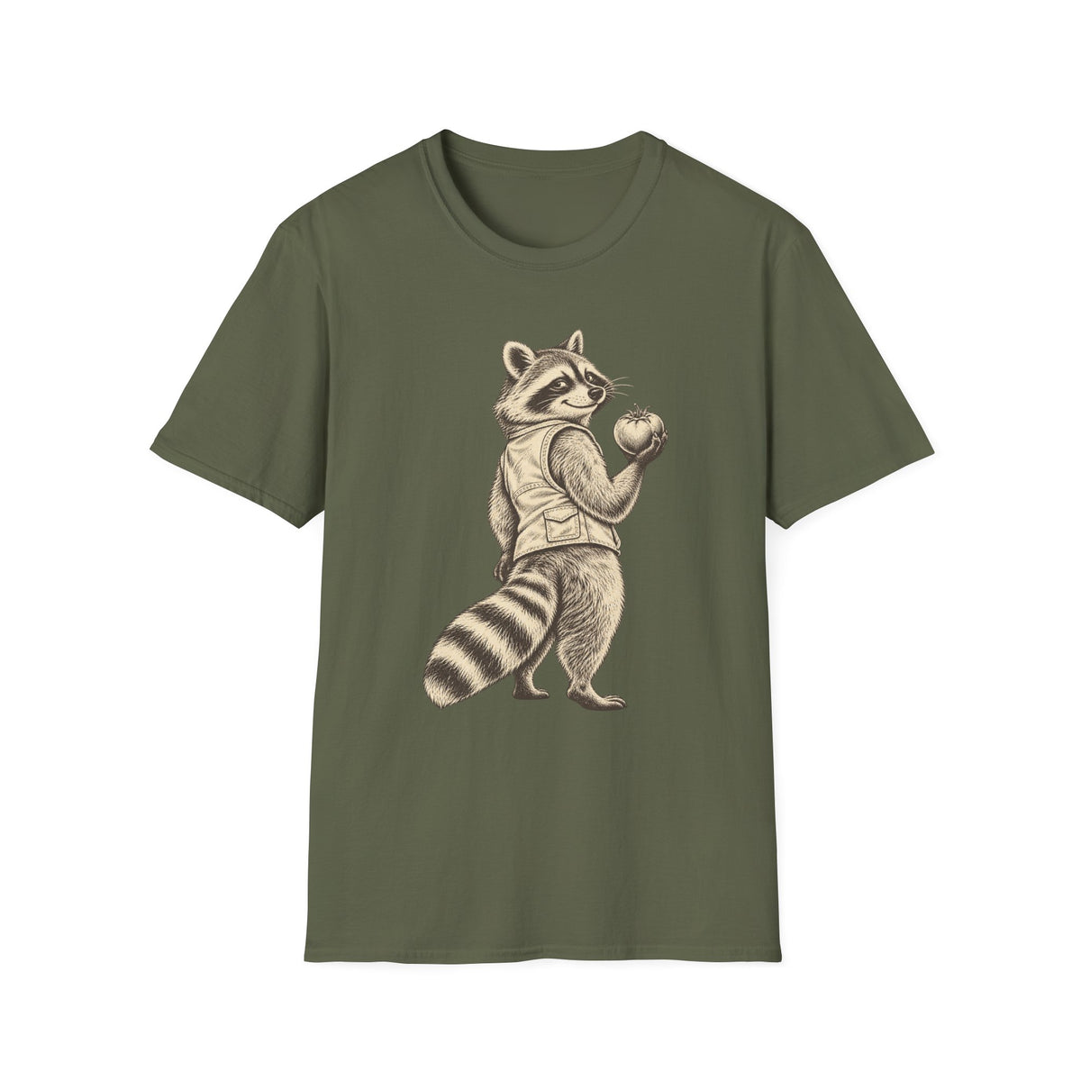 Raccoon Holding Tomato T-Shirt