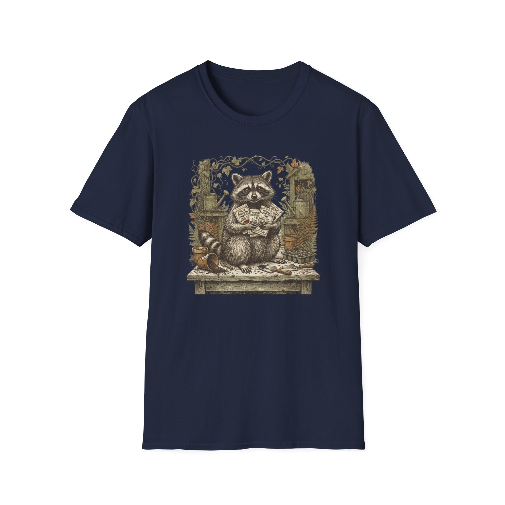 Raccoon Gardening T-Shirt