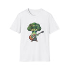 Cool Broccoli Playing Guitar T-Shirt
