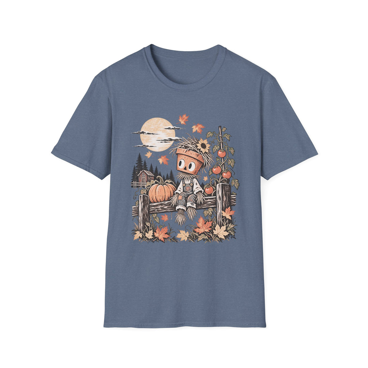 Autumn Moon & Falling Leaves Tee