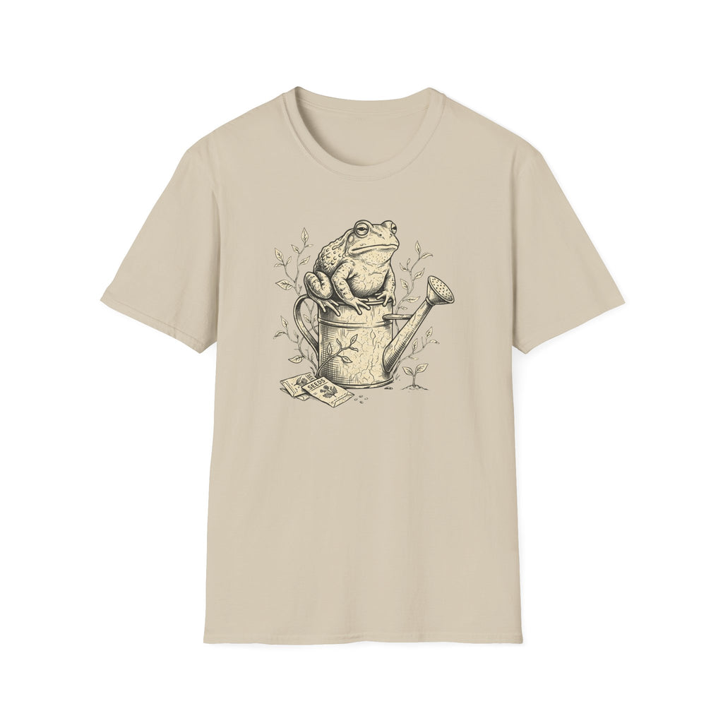 Frog on Watering Can T‑Shirt