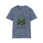 I'm Not Antisocial, I'm Pro‑Plant T-Shirt