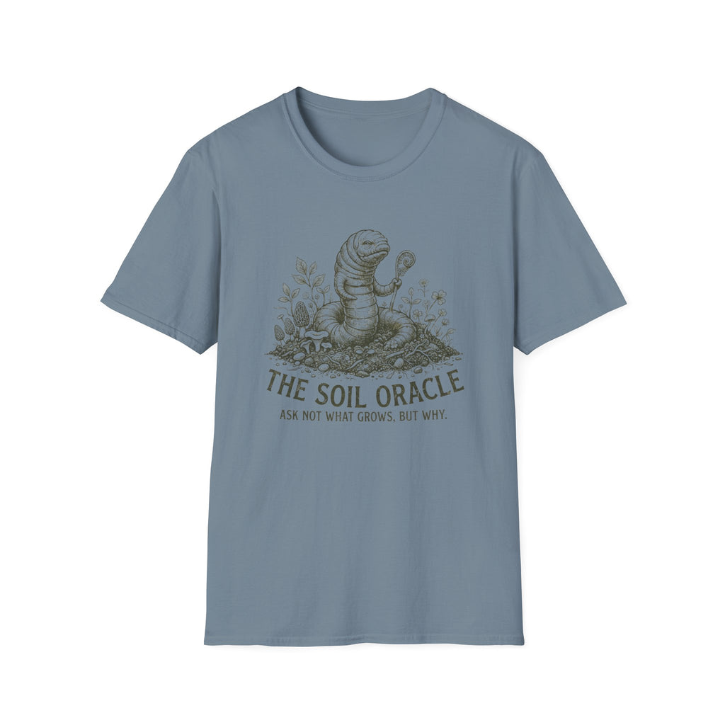 The Soil Oracle Worm Illustration T-Shirt