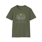 'Bee Kind, Plant Flowers' Floral Bee T-Shirt