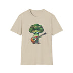 Cool Broccoli Playing Guitar T-Shirt