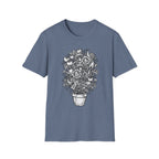 Floral Doodle Potted Plant T-Shirt