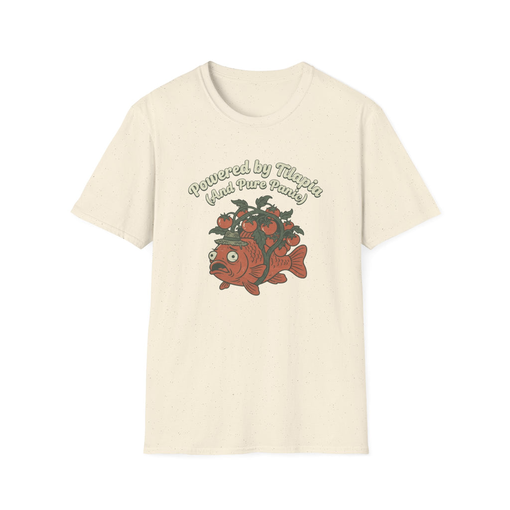 Powered by Tilapia and Pure Aquaponics T-Shirt