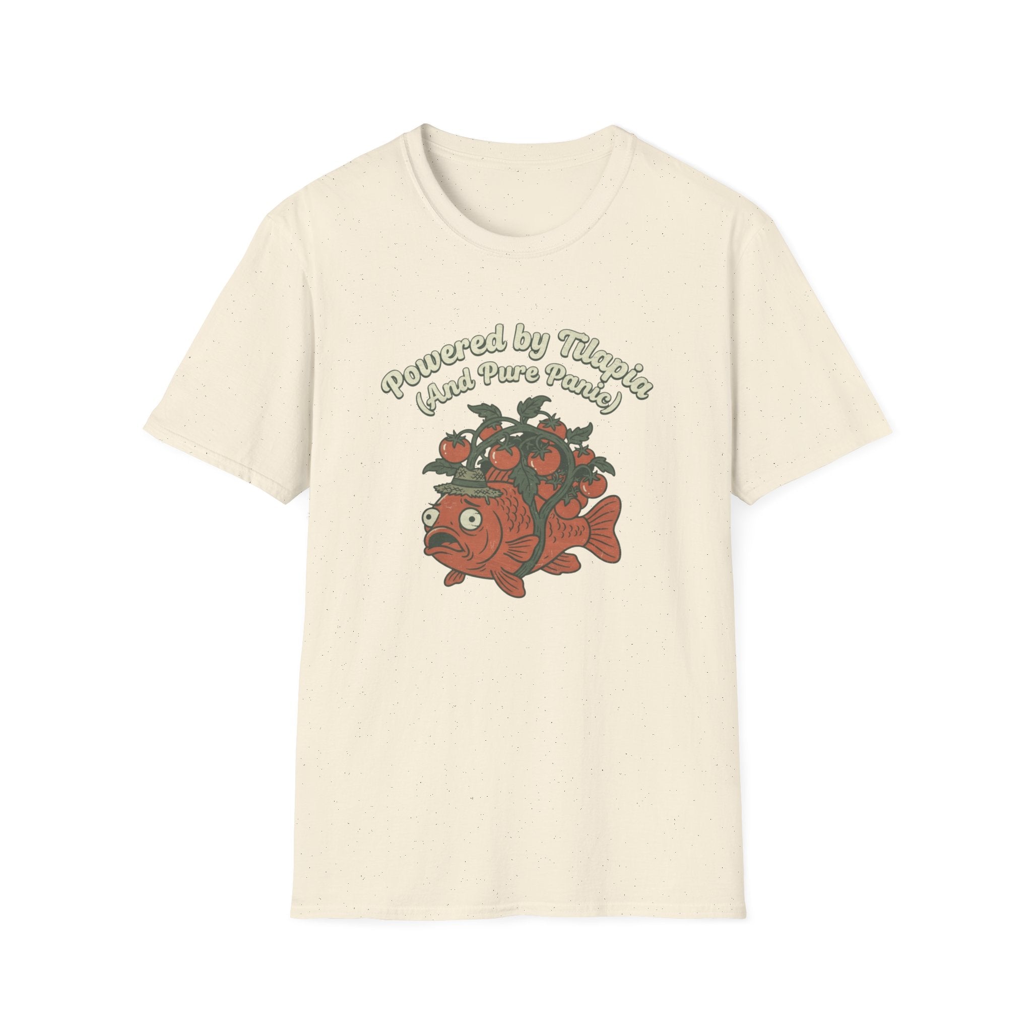 Powered by Tilapia and Pure Aquaponics T-Shirt