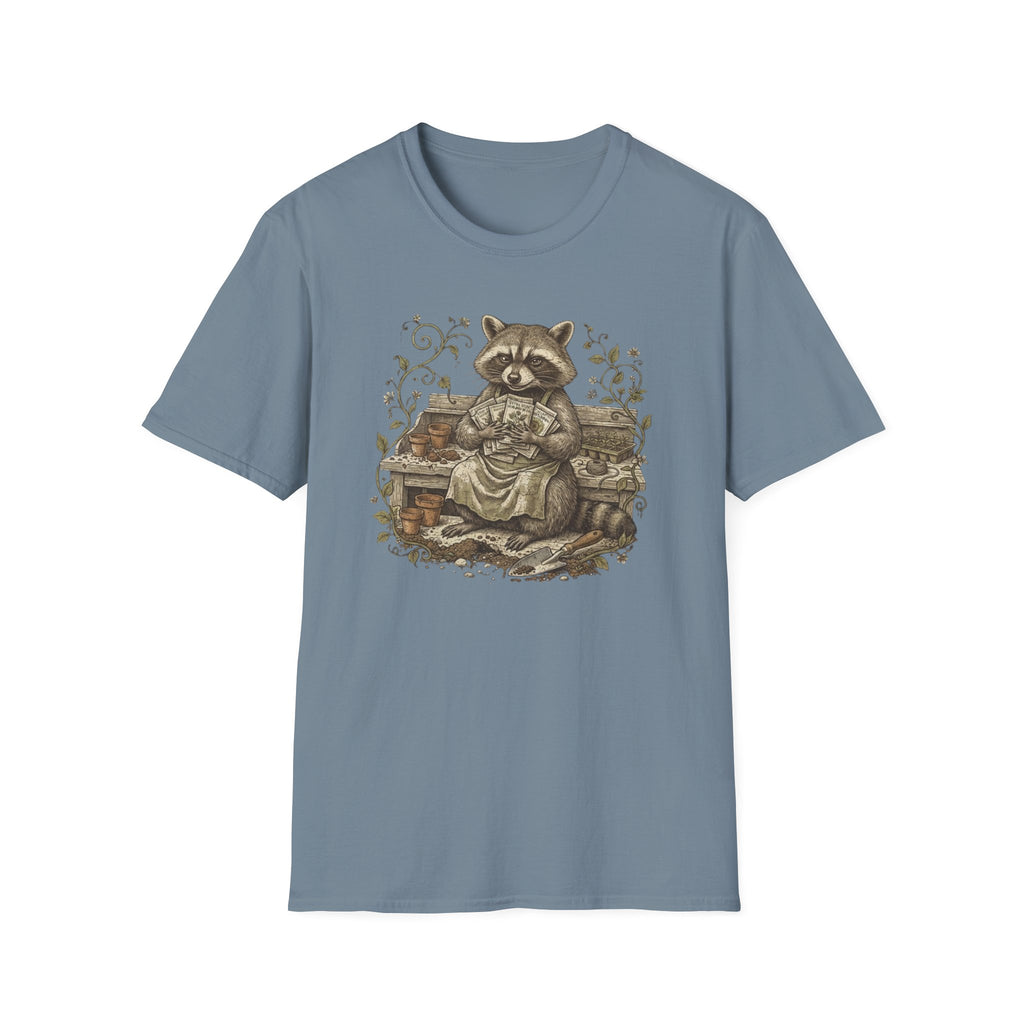 Raccoon Gardening T-Shirt