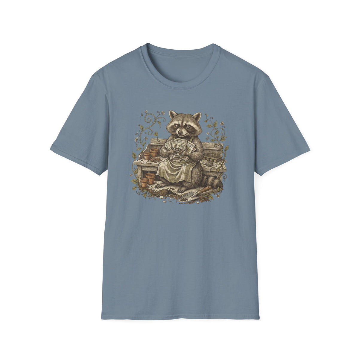 Raccoon Gardening T-Shirt