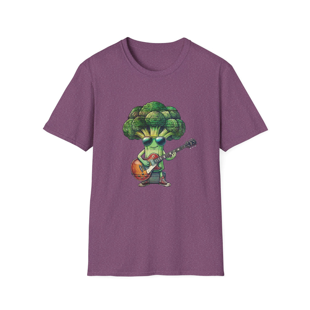 Cool Broccoli Playing Guitar T-Shirt