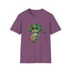 Cool Broccoli Playing Guitar T-Shirt