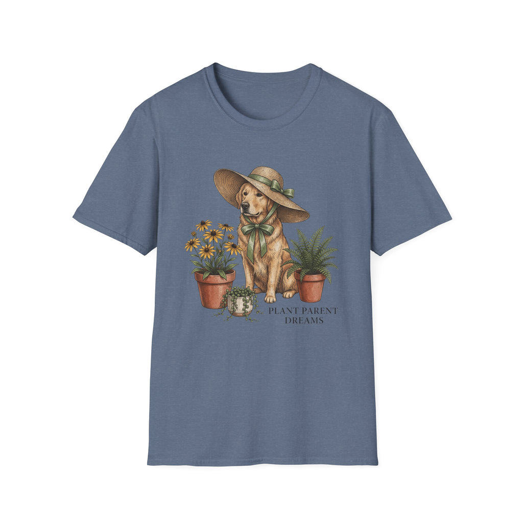 Dog in Sun Hat T‑Shirt