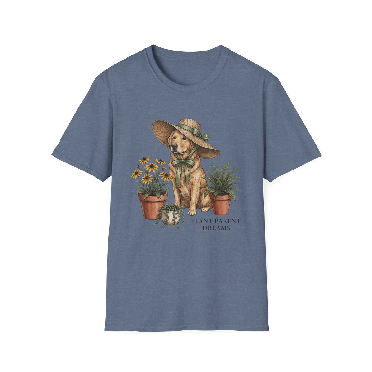 Dog in Sun Hat T‑Shirt