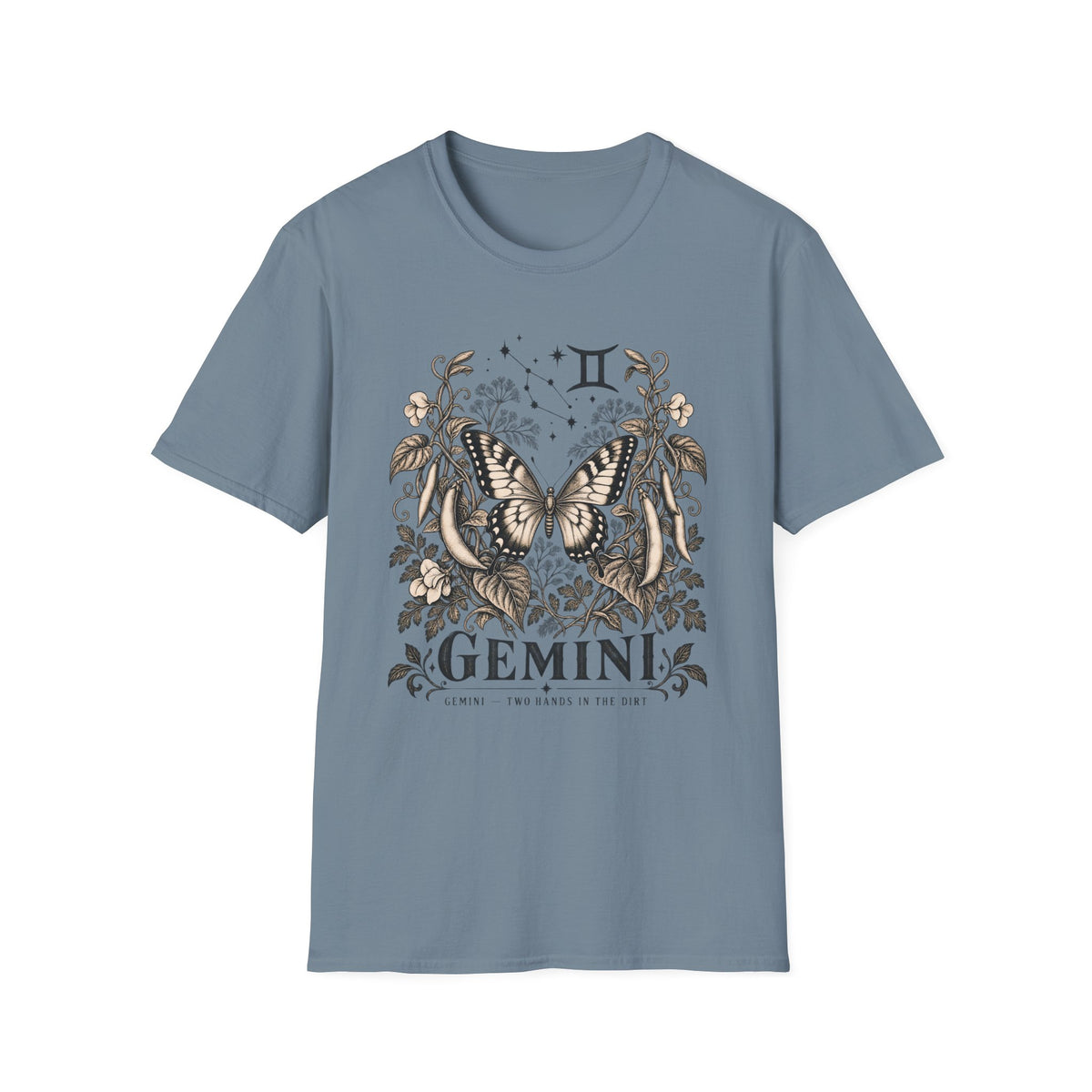 Gemini Zodiac Butterfly T-Shirt