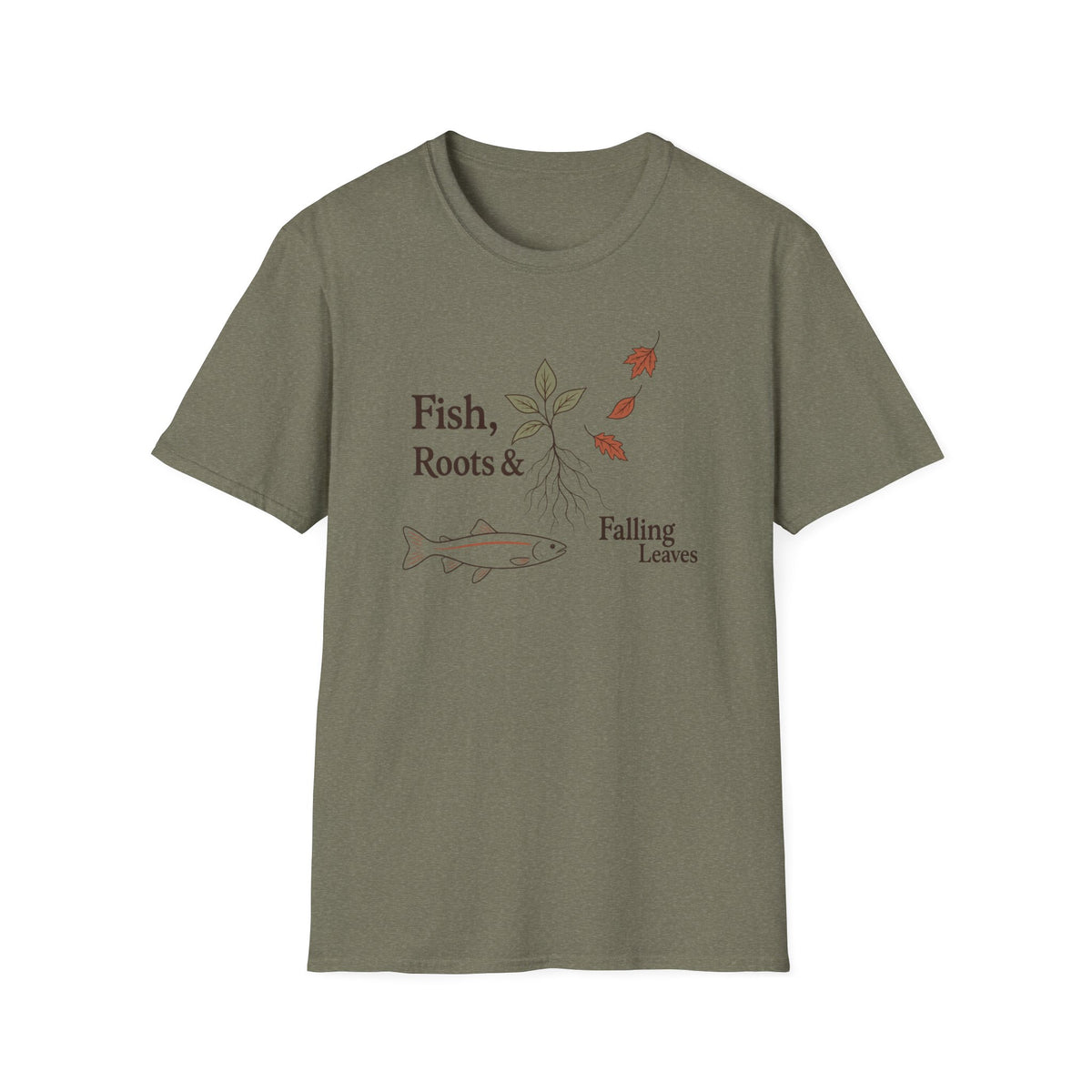 Fish, Roots & Falling Leaves T-Shirt