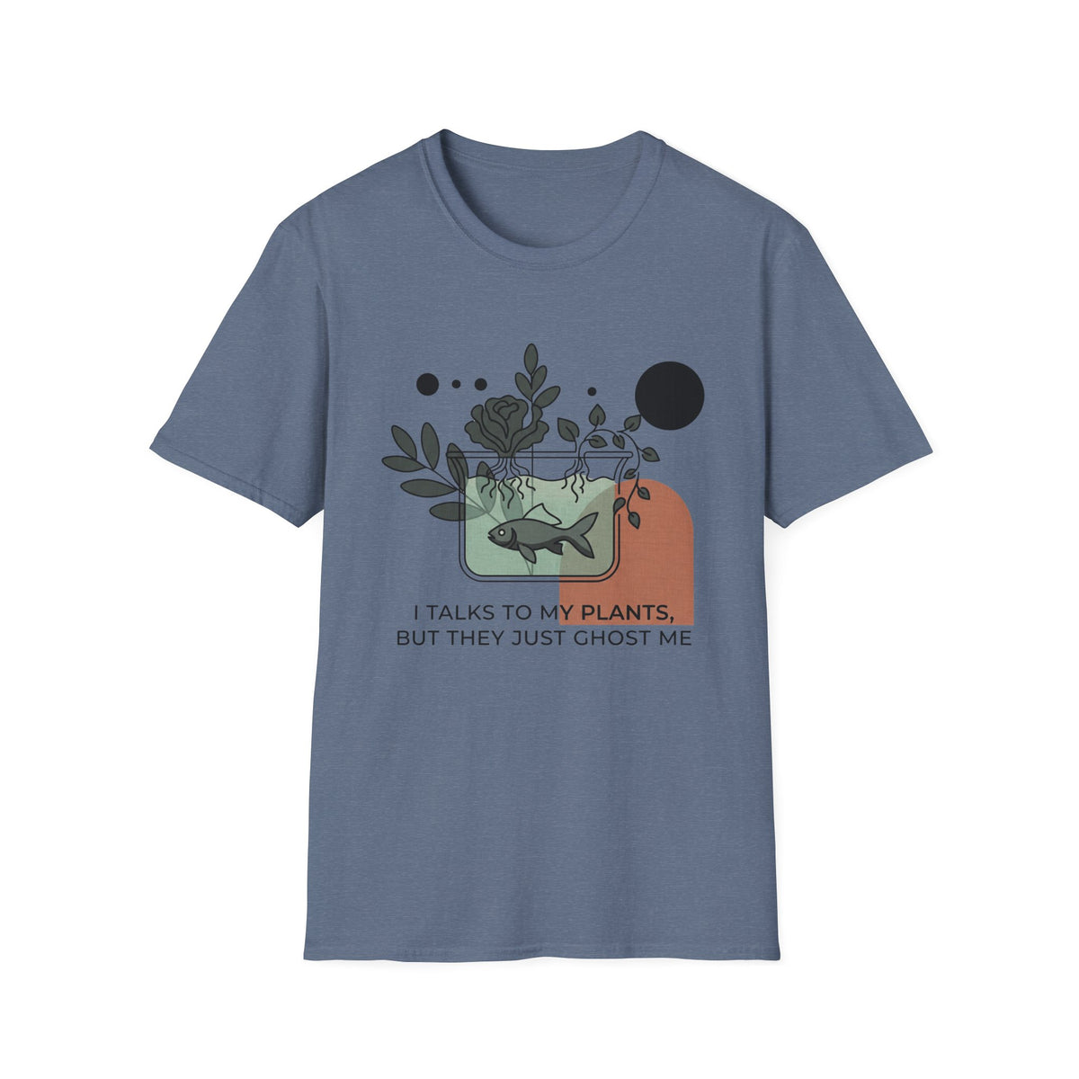 Plant & Fish Graphic T-Shirt