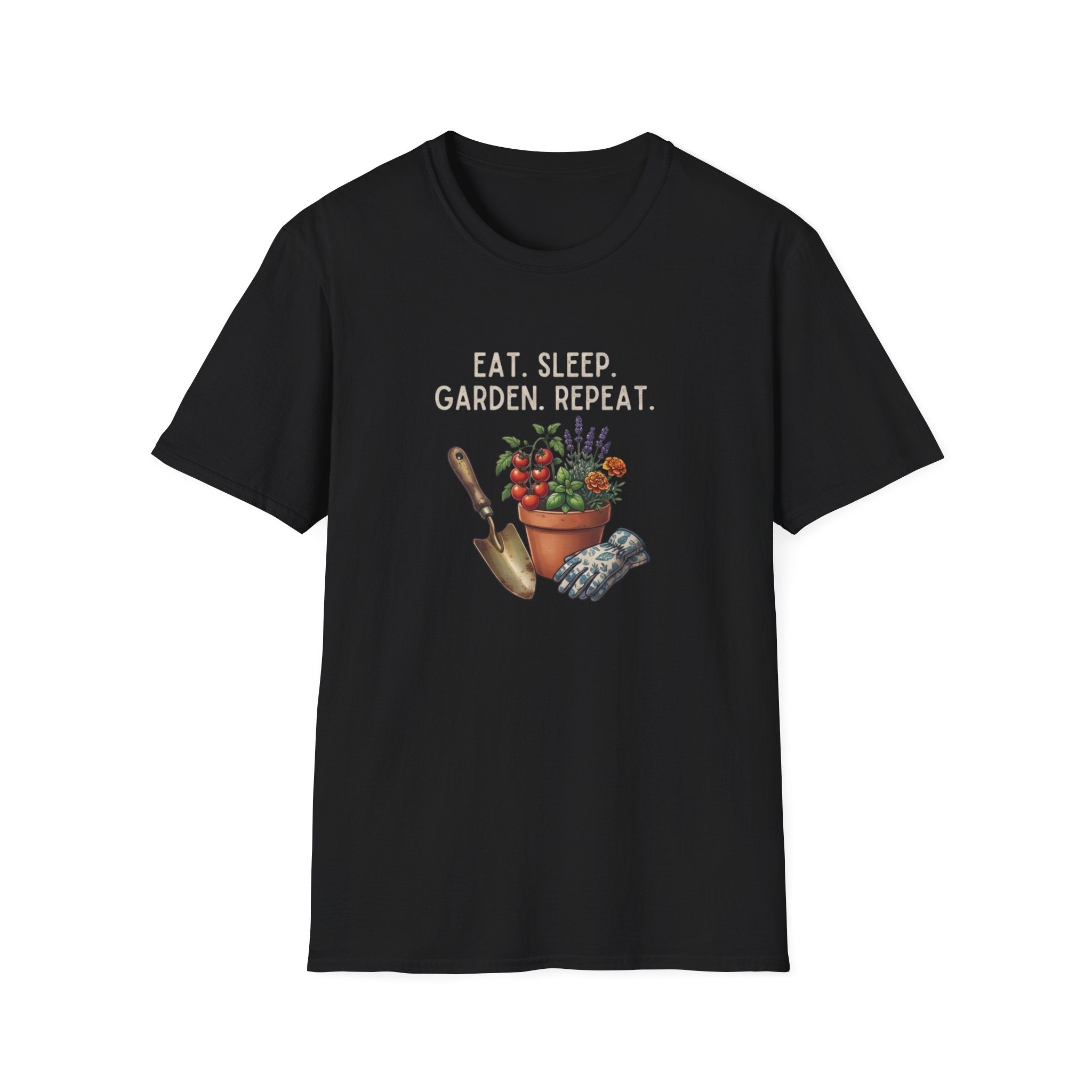 "Eat. Sleep. Garden. Repeat."T-Shirt