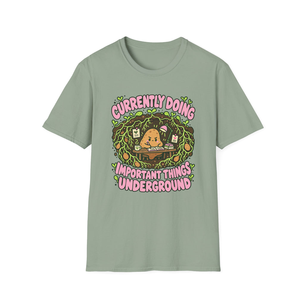 potato working at a underground T-Shirt