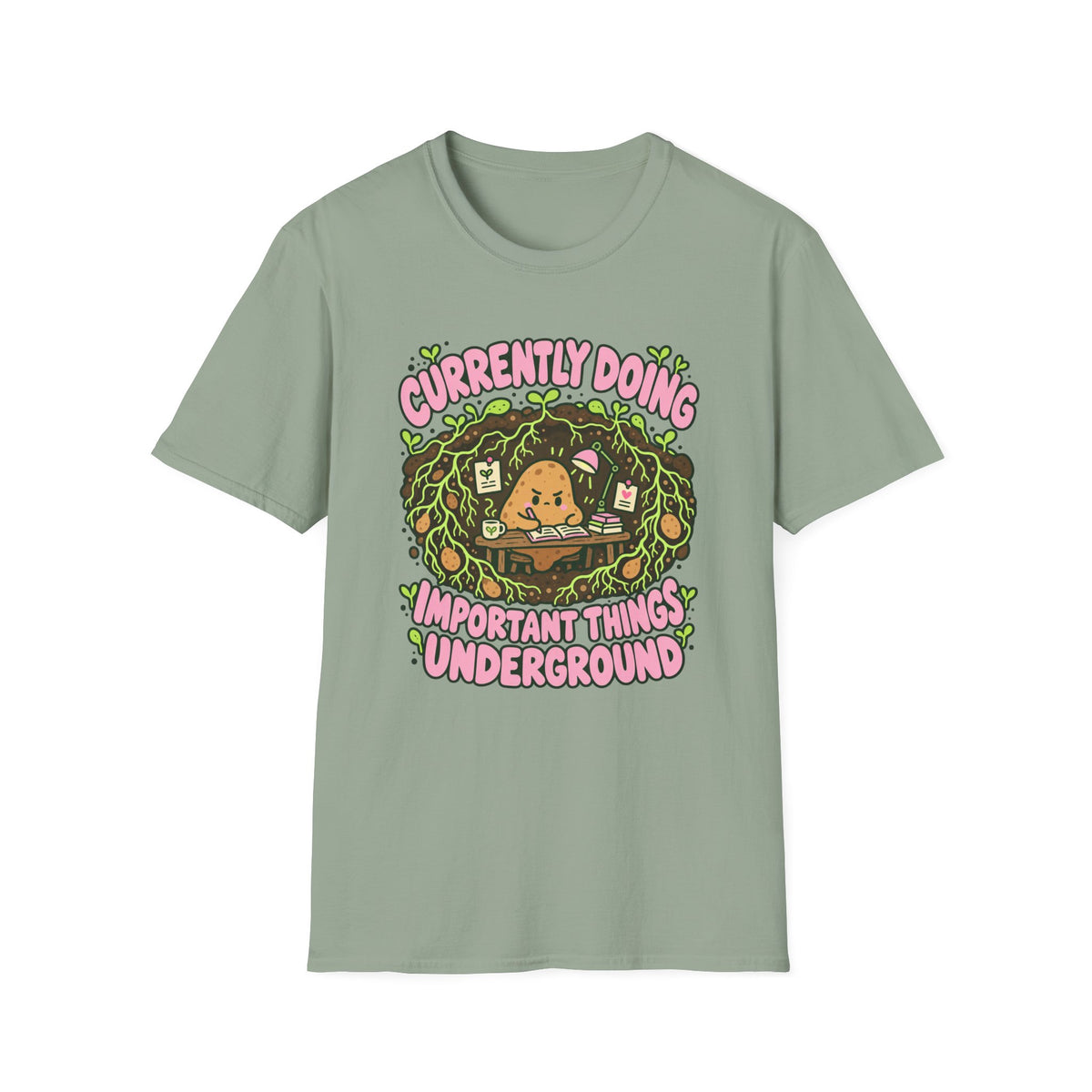 potato working at a underground T-Shirt