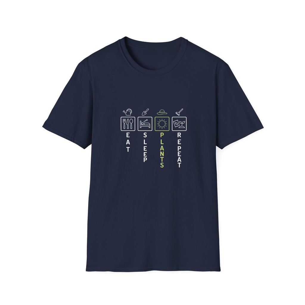 Eat Sleep Plants Repeat Graphic T-Shirt