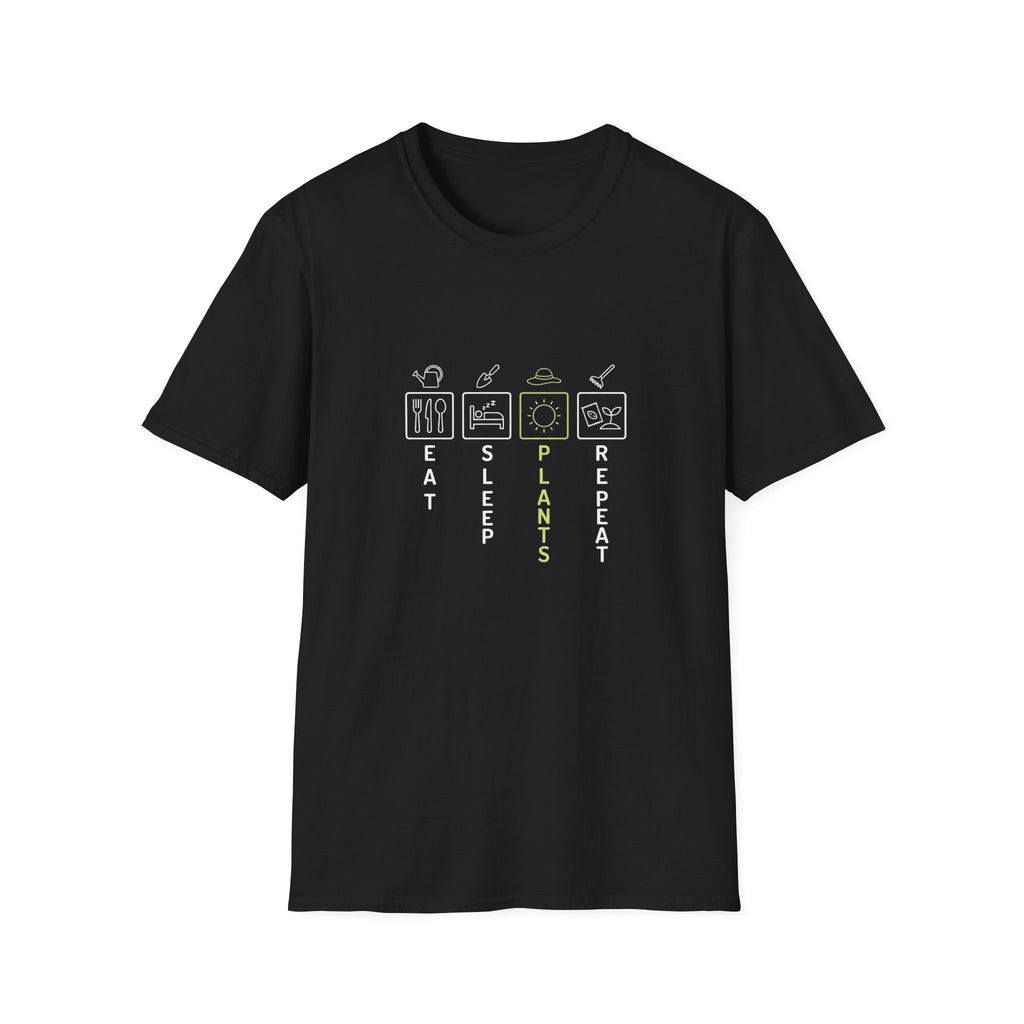 Eat Sleep Plants Repeat Graphic T-Shirt