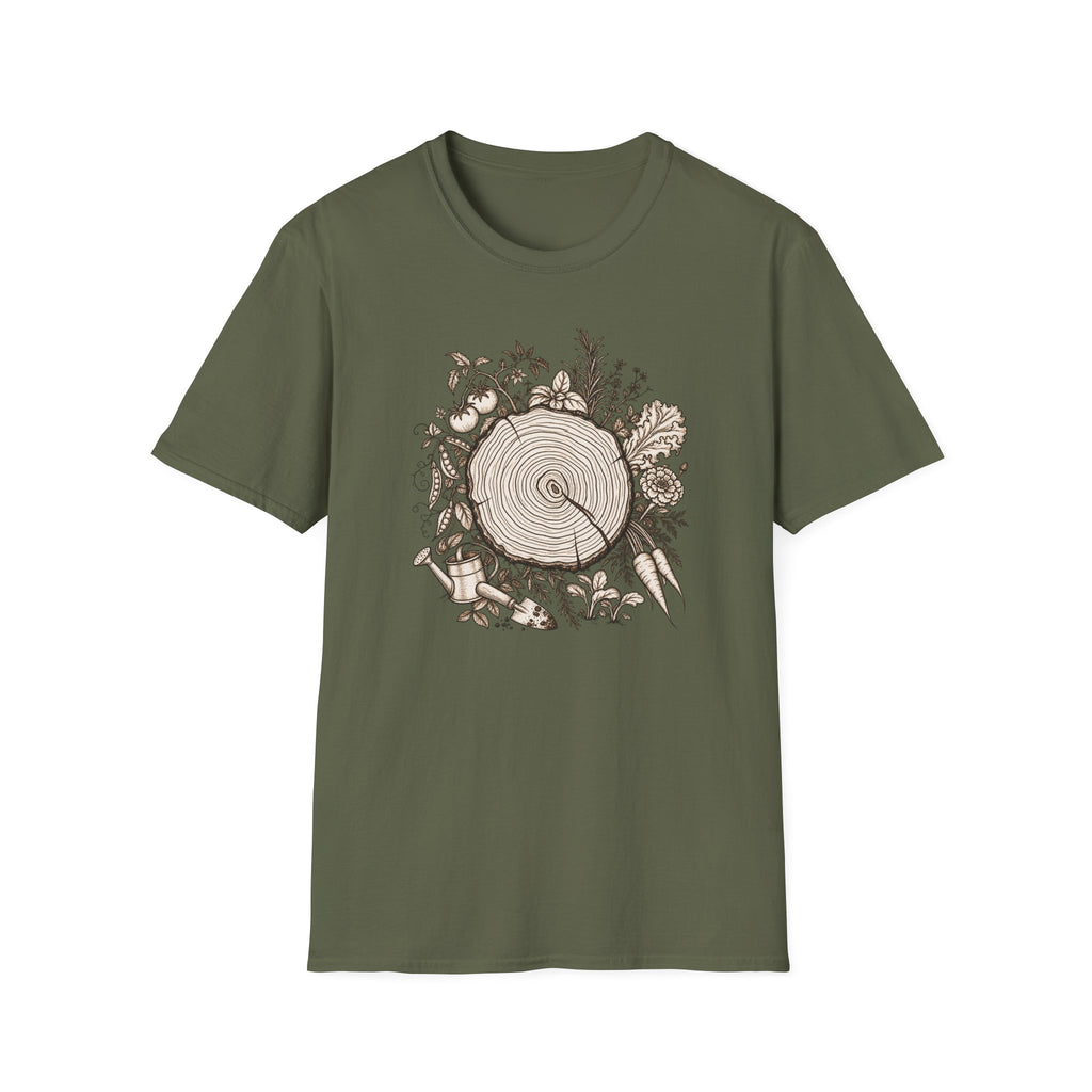 Nature Log Gardening Graphic T-shirt