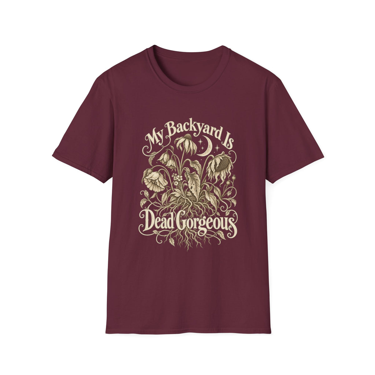 Gothic Floral Garden T-Shirt