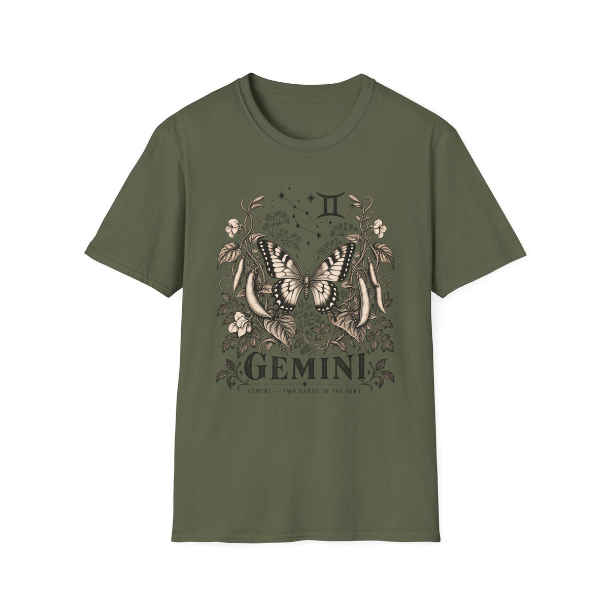 Gemini Zodiac Butterfly T-Shirt