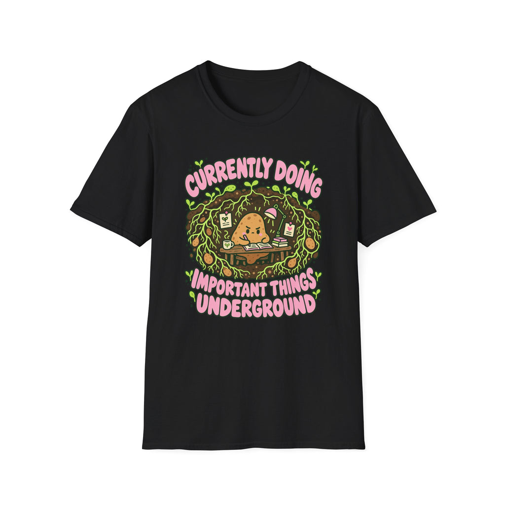 potato working at a underground T-Shirt