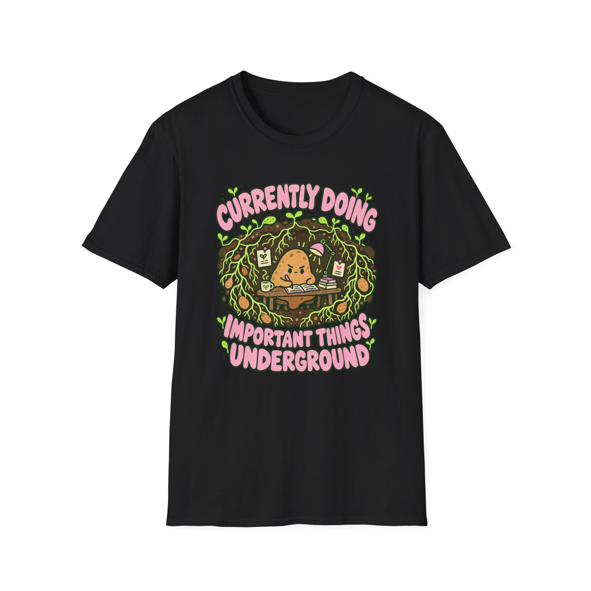 potato working at a underground T-Shirt