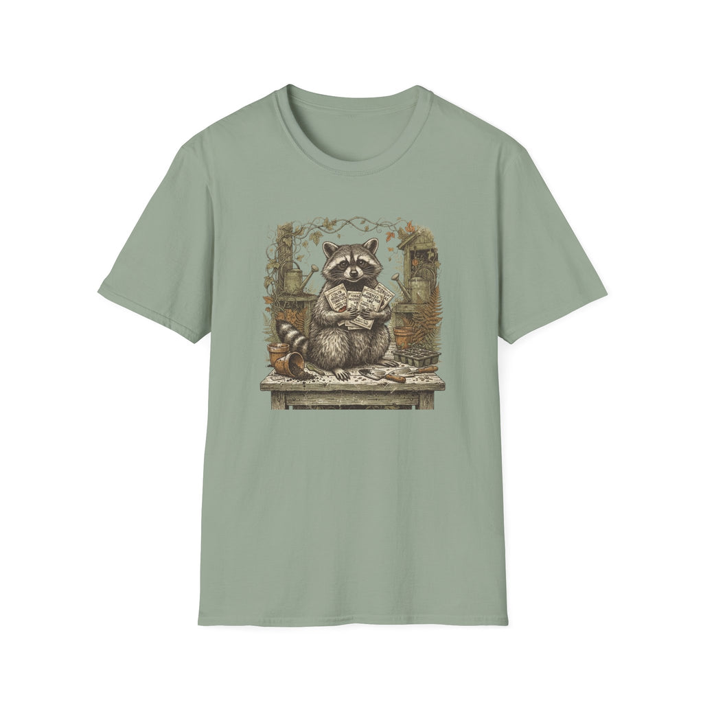 Raccoon Gardening T-Shirt