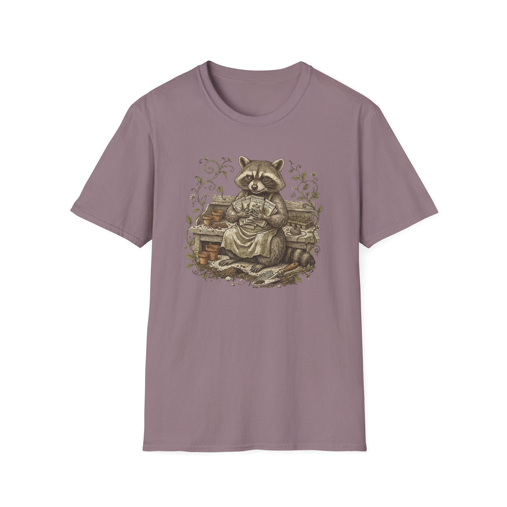 Raccoon Gardening T-Shirt