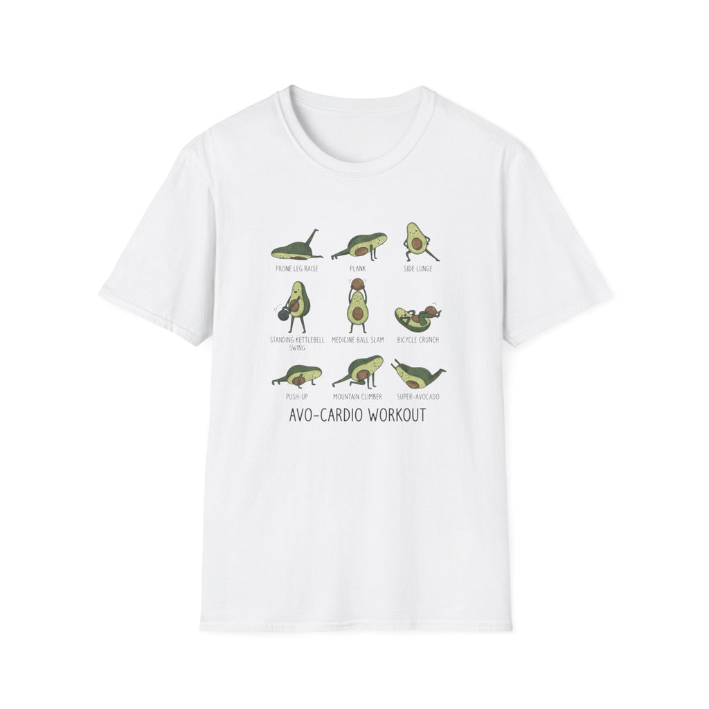 Cute Avocado Exercise Pose T-Shirt