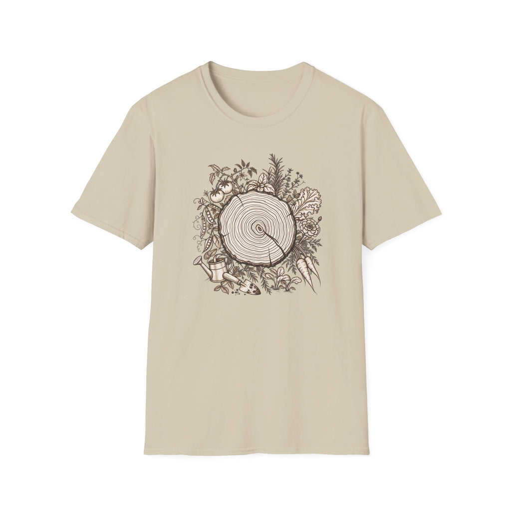 Nature Log Gardening Graphic T-shirt